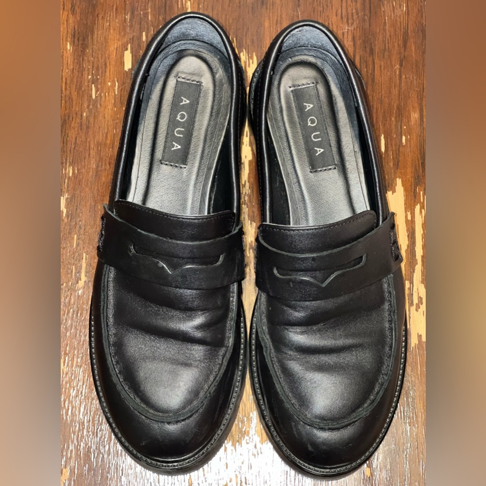 AQUA Women’s Derby Platform Penny Loafers - 100% Exclusive